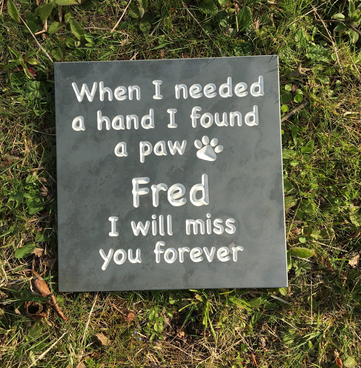 Corian 300x300mm Pet Memorial - COUNTY HOUSE SIGNS