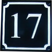 House sign-corian-150mm x 150mm deep-engraved-personalised-includes delivery and artwork - COUNTY HOUSE SIGNS. House number sign