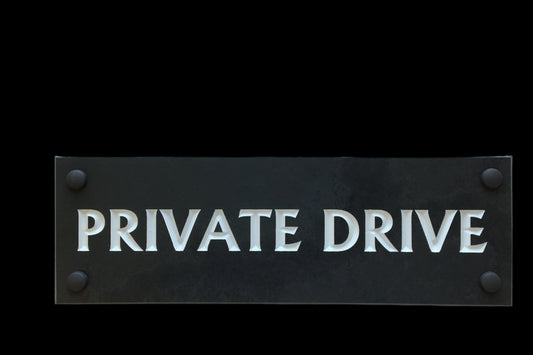 300mmx100mm Private Drive Sign