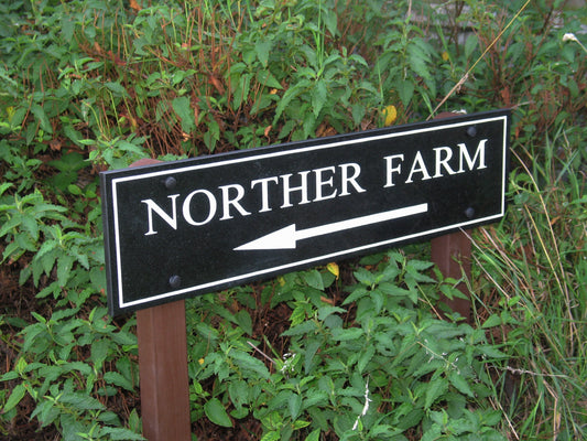 Corian House Sign - Deep engraved - 600mm x 200mm - COUNTY HOUSE SIGNS