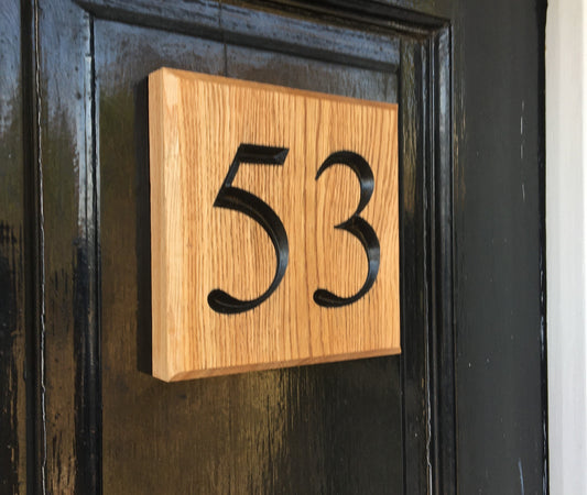 Prime grade oak 145mm x 145mm - COUNTY HOUSE SIGNS