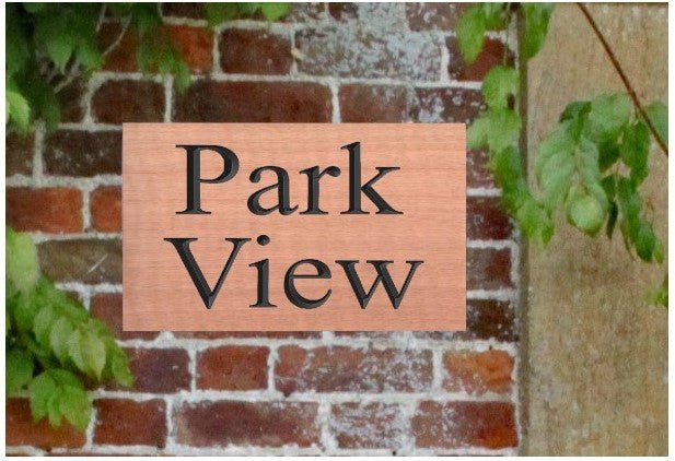 Prime grade oak 200mm x 145mm - COUNTY HOUSE SIGNS