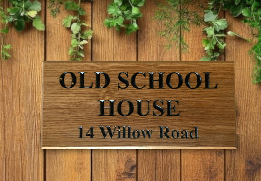 Prime grade oak 300mm x 145mm - COUNTY HOUSE SIGNS