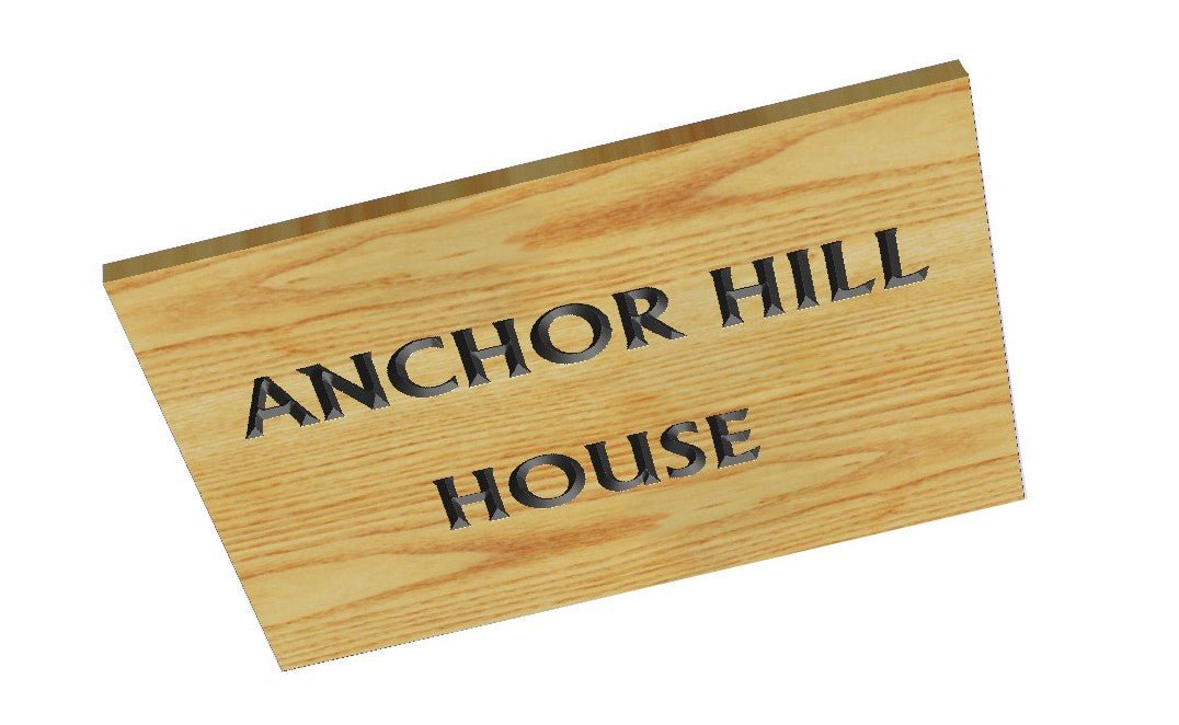 Prime grade oak 400mm x 210mm - COUNTY HOUSE SIGNS