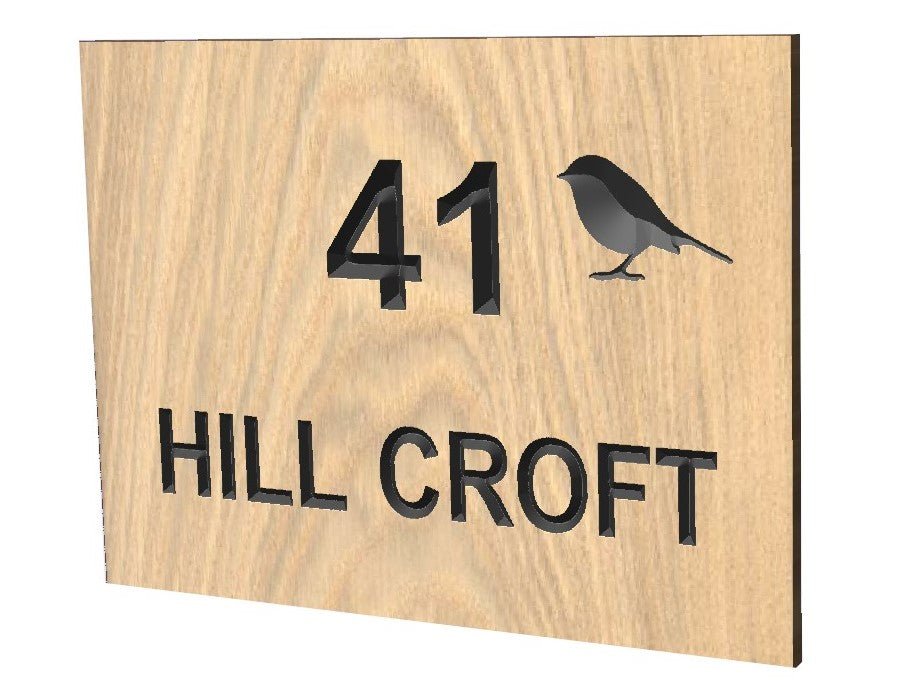 Prime grade oak 400mm x 300mm - COUNTY HOUSE SIGNS