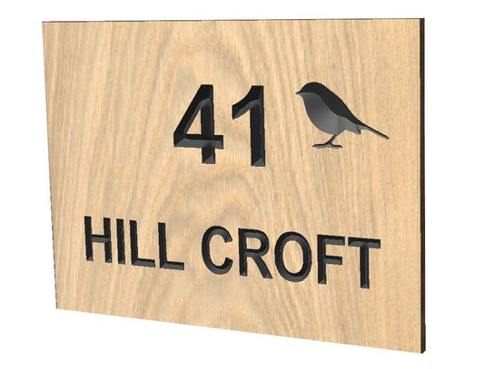 Prime grade oak 400mm x 300mm - COUNTY HOUSE SIGNS