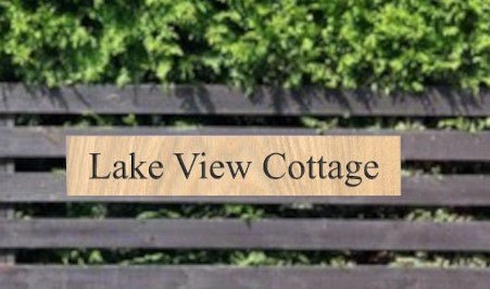 Prime grade oak 500mm x 90mm - COUNTY HOUSE SIGNS