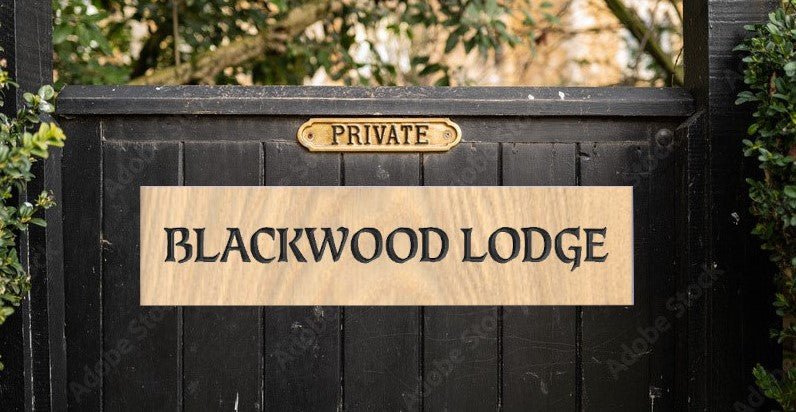 Prime grade oak 600mm x 145mm - COUNTY HOUSE SIGNS