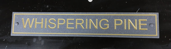 Corian House Sign-Deep-engraved-600mm x 100mm x12mm-Persoalisd-Durable - COUNTY HOUSE SIGNS