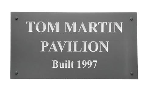 House sign-corian-600mm x 300mm deep-engraved-personalised-includes delivery and artwork - COUNTY HOUSE SIGNS