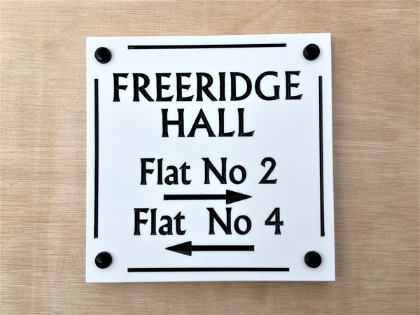 House sign-Engrave Stone like Corian house sign - Custom Made -200mm x200mm x 12mm - Personalisd - COUNTY HOUSE SIGNS