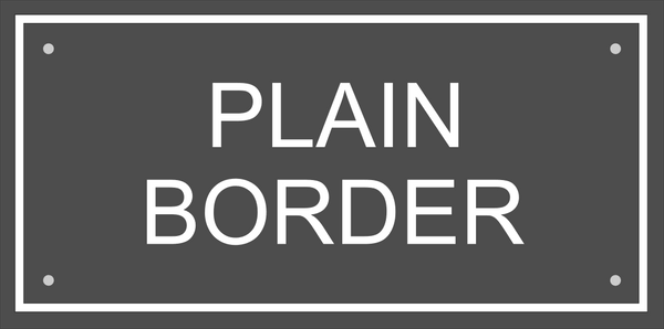 (W)300mm x (H)150mm (12"x 6")- Slate Sign using Times New Roman font bold -Free artwork-Free delivery-Free plugs & screws (Excludes cost of posts) - COUNTY HOUSE SIGNS