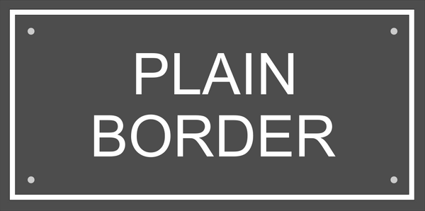 (W)300mm x (H)150mm (12"x 6")- Slate Sign using Times New Roman font bold -Free artwork-Free delivery-Free plugs & screws (Excludes cost of posts) - COUNTY HOUSE SIGNS