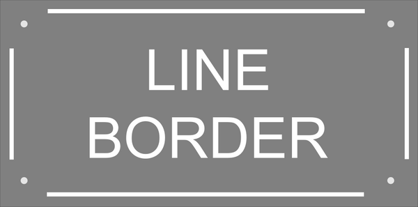 (W)300mm x (H)150mm (12"x 6")- Slate Sign using Times New Roman font bold -Free artwork-Free delivery-Free plugs & screws (Excludes cost of posts) - COUNTY HOUSE SIGNS