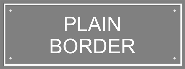 (W)400mm x (H)150mm (16"x 6")- Slate Sign using Copperplate Gothic -Free artwork-Free delivery-Free plugs & screws (Excludes cost of posts) (Price is for one sign only) - COUNTY HOUSE SIGNS